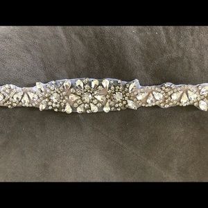 Crystal beaded belt